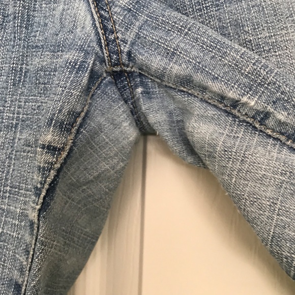 Vintage SOMEWHERE Light Blue Denim Jean Pants Size 8 MISSING BUTTON - Picture 7 of 12